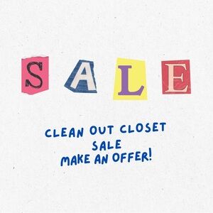 Clean out sale!!